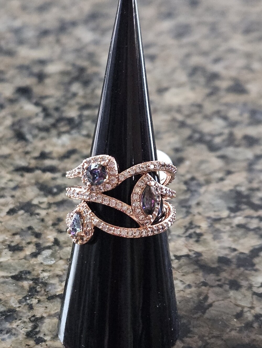 Bomb Party RG22364 "Make Them Look" Alexandrite Sz 6